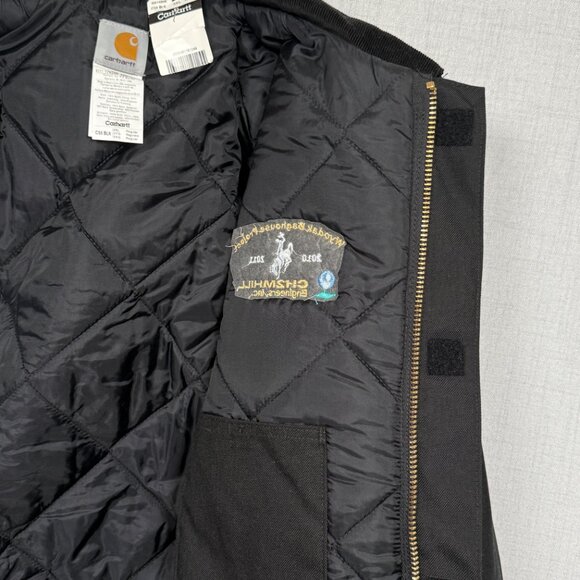 Carhartt Jacket Wyodak Baghouse Project Black Quilted Nylon Lining Size 3XL NWT - Picture 5 of 13